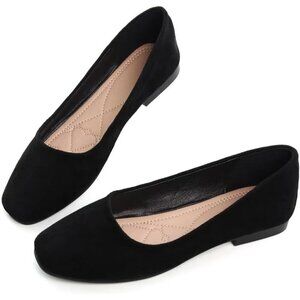 In Tangnest Flat Shoes Women Black Ballet Slip on Soft Loafers Comfortable Shoes